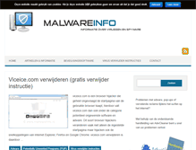 Tablet Screenshot of malwareinfo.nl
